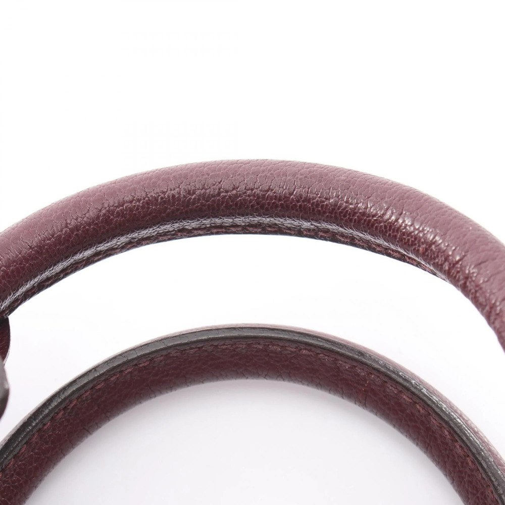 Loewe Amazona 28 Handbag, Leather, Women's, Ivory, Purple, Bordeaux - Picture 6 of 8